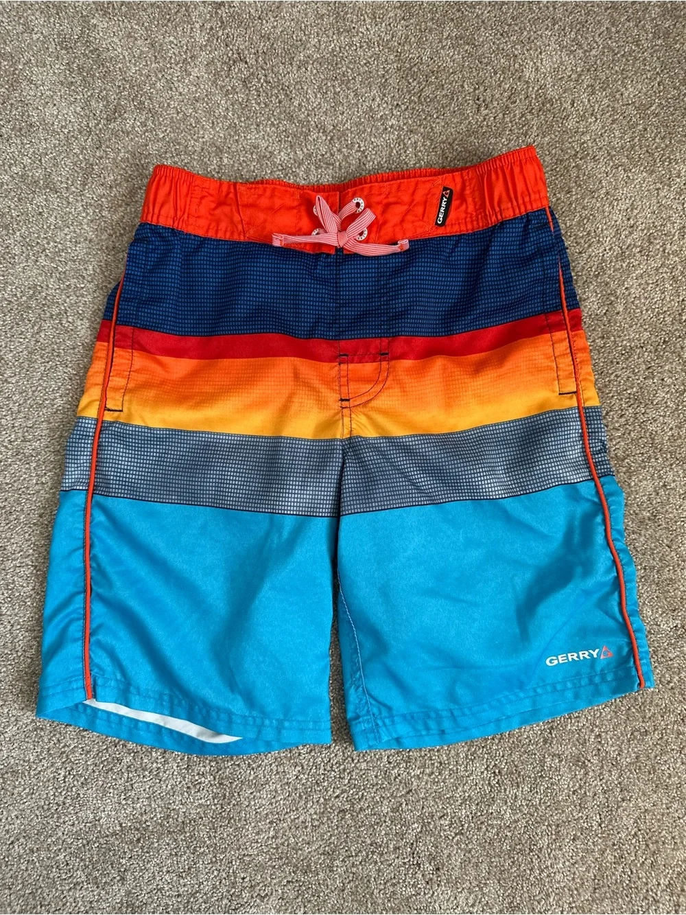 3 Pc Bundle Boys Swim Board Shorts Gerry Nova Kids Size Medium 10/12
